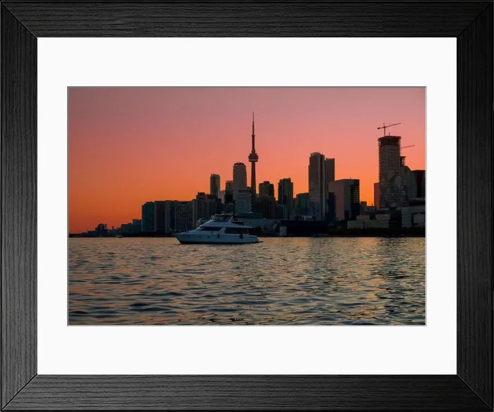 Framed Print : Toronto city skyline silhouette background Framed Print : Toronto city skyline silhouette background