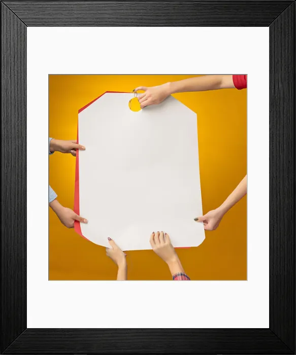 Framed Print : The label tag Framed Print : The label tag