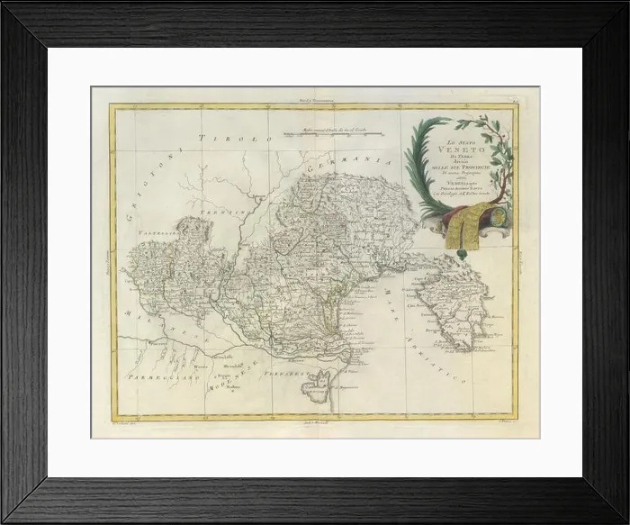 Framed Print : 'Lo Stato Veneto da Terra…'. Venice Friuli-Venezia-Giulia Istria. ZATTA 1784 map Framed Print : 'Lo Stato Veneto da Terra…'. Venice Friuli-Venezia-Giulia Istria. ZATTA 1784 map