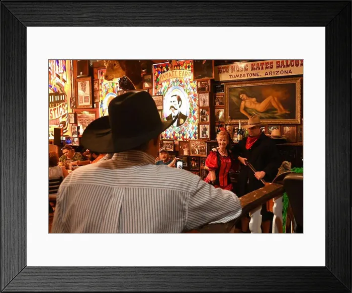 Framed Print : USA. ARIZONA. TOMBSTONE. WESTERN FEELING AT THE BIG NOSE KATE SALOON Framed Print : USA. ARIZONA. TOMBSTONE. WESTERN FEELING AT THE BIG NOSE KATE SALOON