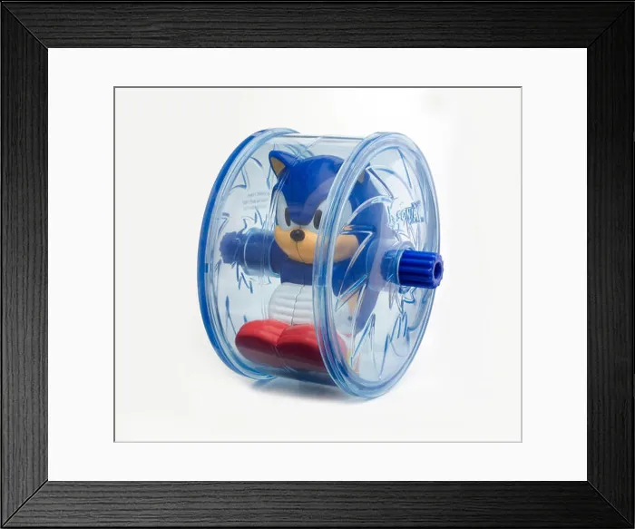 Framed Print : Sonic the Hedgehog happy meal toy Framed Print : Sonic the Hedgehog happy meal toy