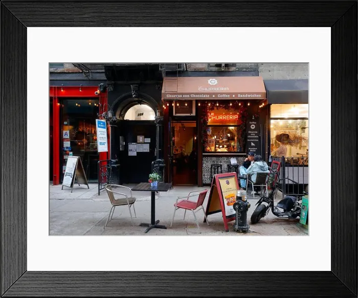 Framed Print : La Churreria, 284 Mulberry St, New York Framed Print : La Churreria, 284 Mulberry St, New York