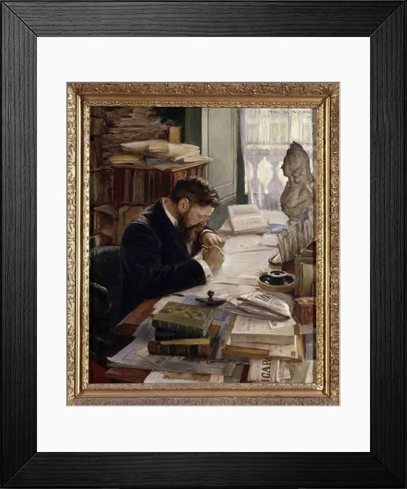 Framed Print : Portrait of Pierre de Nolhac (1859-1936) Framed Print : Portrait of Pierre de Nolhac (1859-1936)