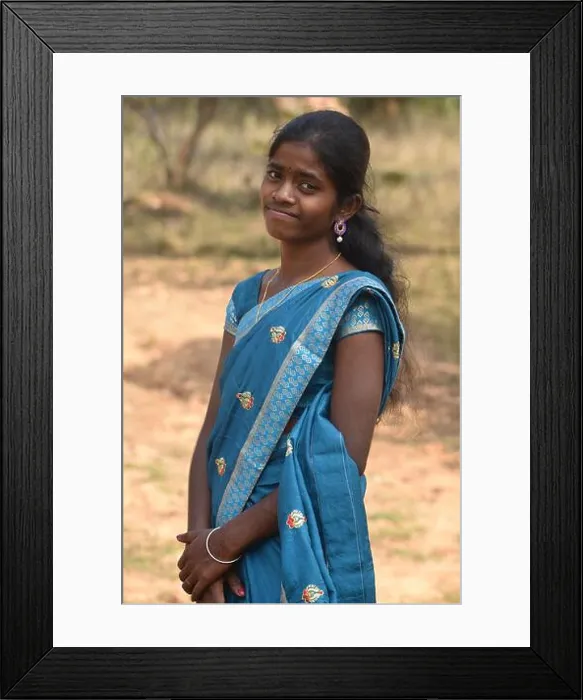 Framed Print : Indian Women Portrait Framed Print : Indian Women Portrait