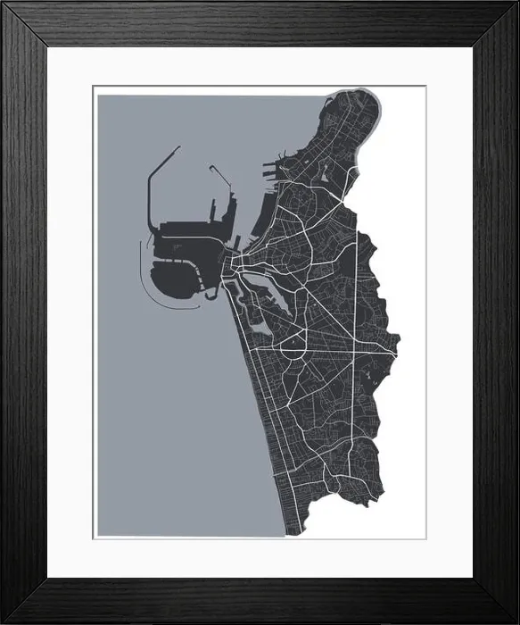 Framed Print : Colombo vector map. Detailed vector map of Colombo city administrative area Framed Print : Colombo vector map. Detailed vector map of Colombo city administrative area