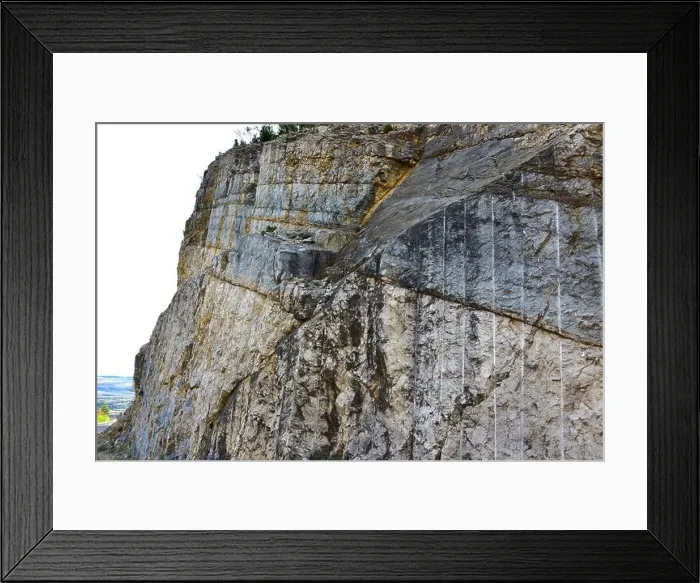 Framed Print : Normal fault and fault mirror. Cantavieja, Maestrazgo, Teruel, Aragón, Spain Framed Print : Normal fault and fault mirror. Cantavieja, Maestrazgo, Teruel, Aragón, Spain