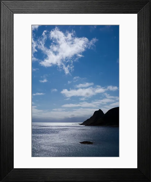 Framed Print : Clouds, islands and sea, view from Værøy island, Lofoten, Nordland, Norway, Scandinavia Framed Print : Clouds, islands and sea, view from Værøy island, Lofoten, Nordland, Norway, Scandinavia