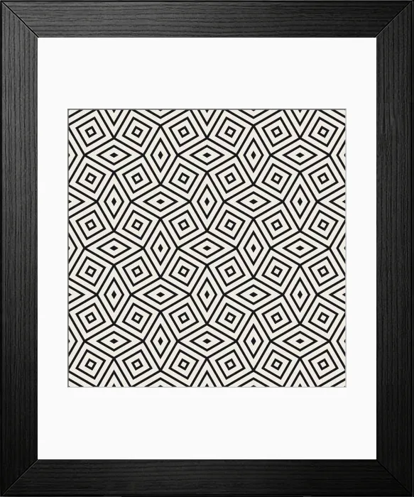 Framed Print : Vector seamless geometric pattern. Contemporary stylish tiles. Polygonal linear grid Framed Print : Vector seamless geometric pattern. Contemporary stylish tiles. Polygonal linear grid
