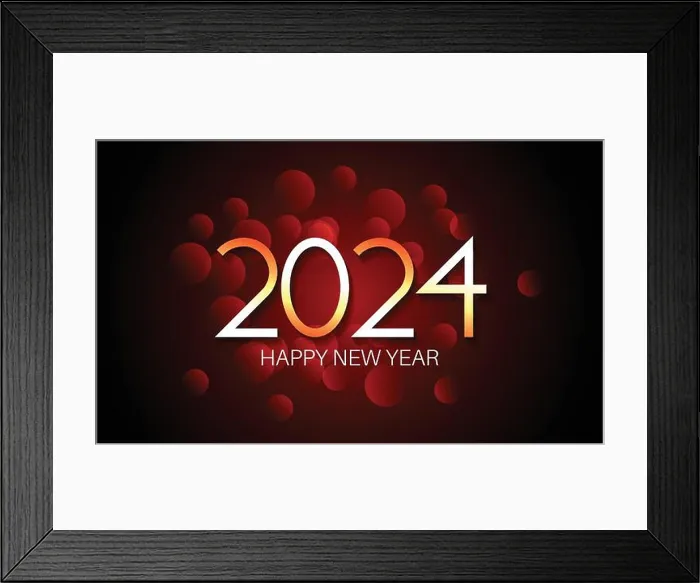 Framed Print : 2024 new year design Framed Print : 2024 new year design