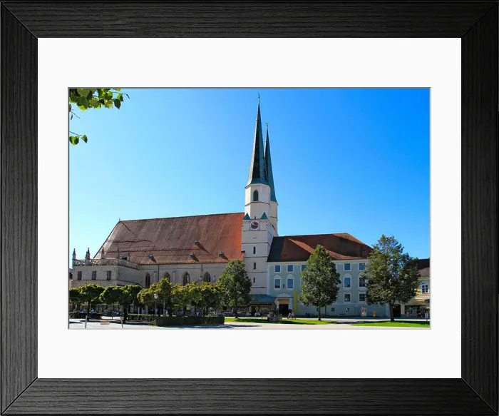 Framed Print : Collegiate, parish, church, late gothic Framed Print : Collegiate, parish, church, late gothic