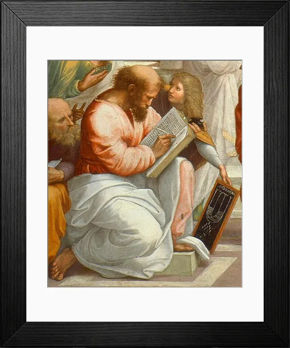 Framed Print : Pythagoras with tablet of ratios Framed Print : Pythagoras with tablet of ratios