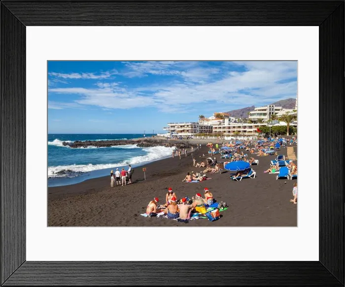 Framed Print : Christmas at the beach Playa da la Arena beach, Puerto de Santiago, Tenerife, Canary Islands, Spain Framed Print : Christmas at the beach Playa da la Arena beach, Puerto de Santiago, Tenerife, Canary Islands, Spain