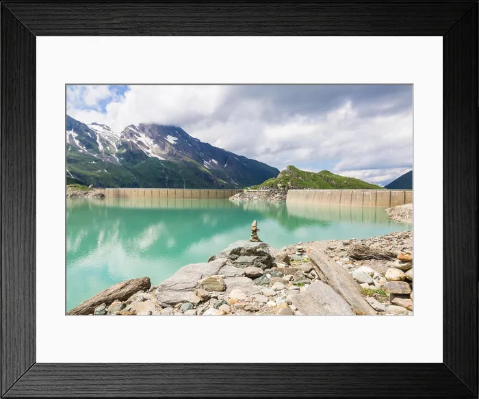 Framed Print : Kaprun, Mooserboden Stausee bei Zell am See, Salzburg, Österreich Framed Print : Kaprun, Mooserboden Stausee bei Zell am See, Salzburg, Österreich