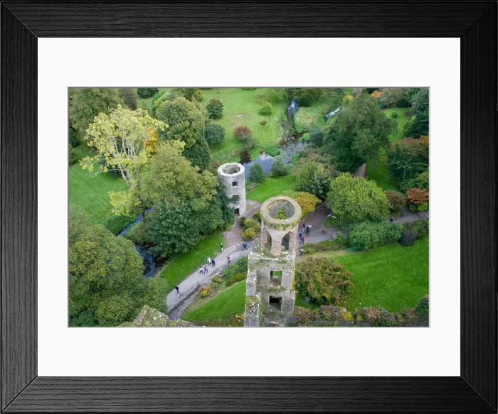 Framed Print : Aerial View from Barney Castle in Blarney, Co. Cork, Republic of Ireland Framed Print : Aerial View from Barney Castle in Blarney, Co. Cork, Republic of Ireland