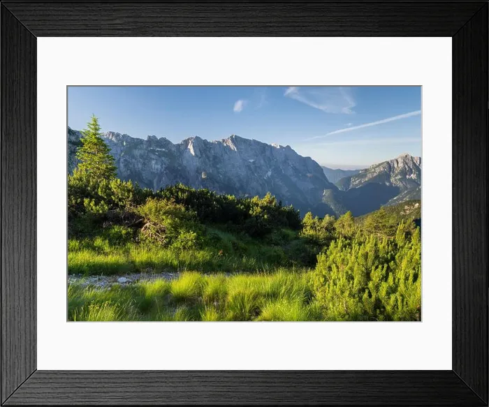 Framed Print : Loska Koritnica Valley, Briceljk, Triglav National Park, Julian Alps, Slovenia