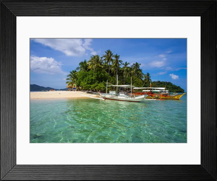 Framed Print : Inaladelan island, Port Barton Framed Print : Inaladelan island, Port Barton
