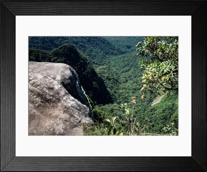 Framed Print : The bottom of Serra do Mar mountain range as saw from one of the Pedra da Macela viewing spots Framed Print : The bottom of Serra do Mar mountain range as saw from one of the Pedra da Macela viewing spots