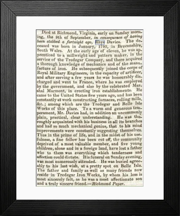 Framed Print : Rhys Davies, mining engineer Framed Print : Rhys Davies, mining engineer