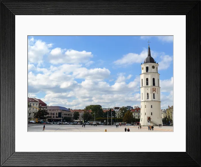 Framed Print : Vilnius Cathedral and bell tower, Vilnius, Lithuania Framed Print : Vilnius Cathedral and bell tower, Vilnius, Lithuania