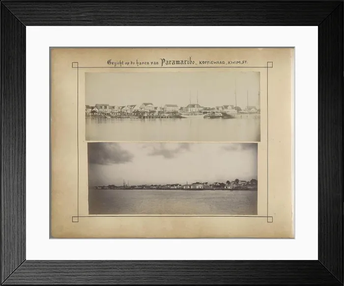 Framed Print : View of the harbor of Paramaribo Framed Print : View of the harbor of Paramaribo