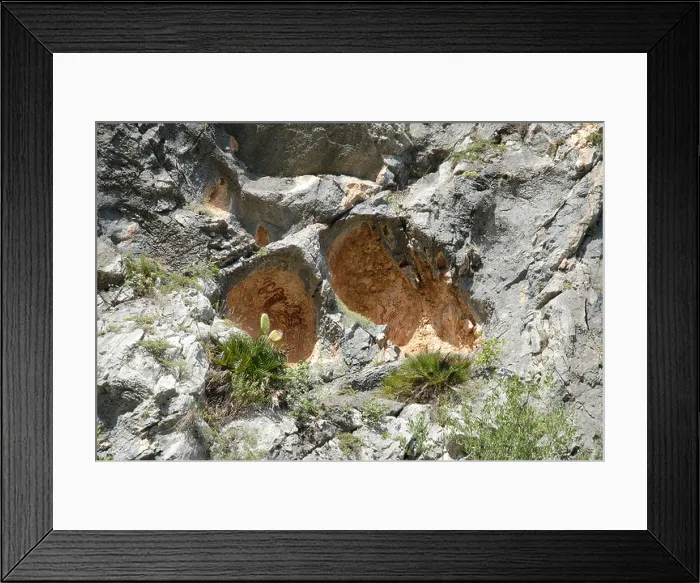 Framed Print : Neolithic Macro Schematic Rock Art, Pla de Petracos, Castell de Castells, Alicante Province, Comunidad Valenciana, Spain Framed Print : Neolithic Macro Schematic Rock Art, Pla de Petracos, Castell de Castells, Alicante Province, Comunidad Valenciana, Spain