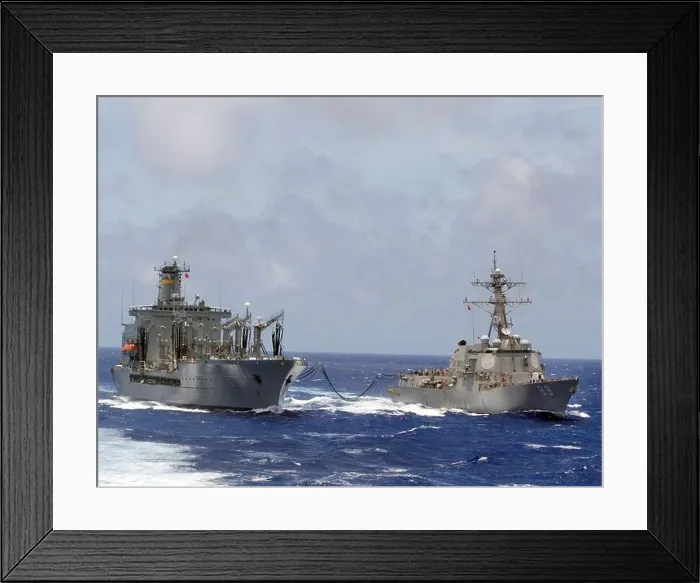Framed Print : USNS Walter S. Diehl, USS Mustin (DDG 89) Framed Print : USNS Walter S. Diehl, USS Mustin (DDG 89)