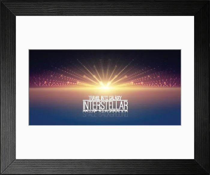 Framed Print : Vector interstellar space background Framed Print : Vector interstellar space background