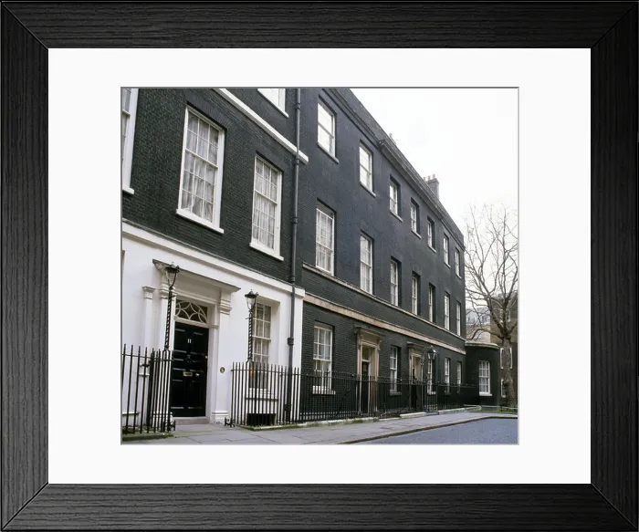 Framed Print : downing st showing no 11 and no 10 Framed Print : downing st showing no 11 and no 10