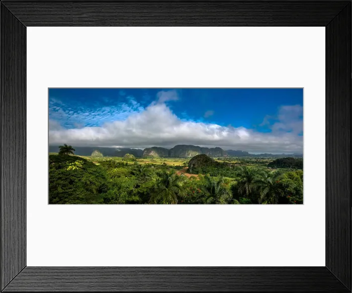 Framed Print : Tobacco fields and the mountains of the Mogotes Framed Print : Tobacco fields and the mountains of the Mogotes