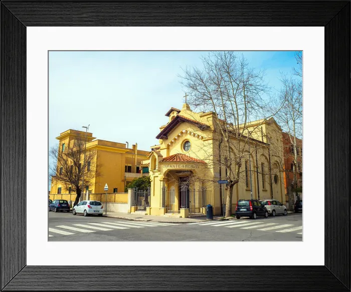 Framed Print : Chiesa di Santa Teresa del Bambin Gesù, Lido di Ostia - Rome, Italy Framed Print : Chiesa di Santa Teresa del Bambin Gesù, Lido di Ostia - Rome, Italy