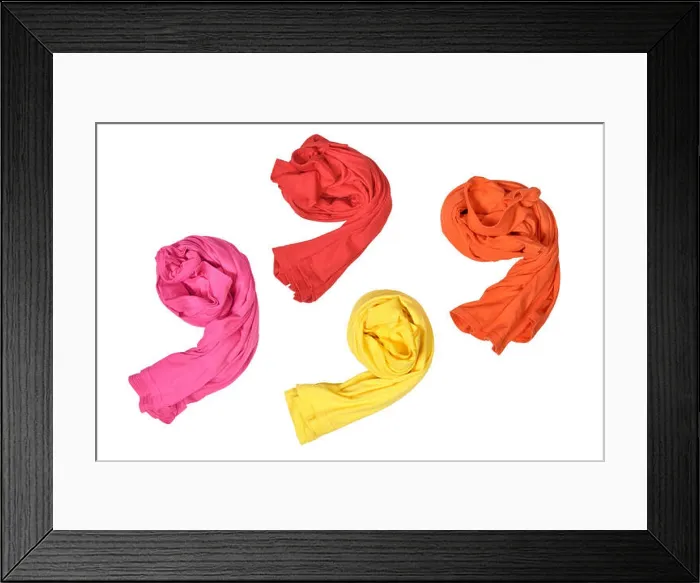 Framed Print : Unfolded clean clothes isolated over white background Framed Print : Unfolded clean clothes isolated over white background