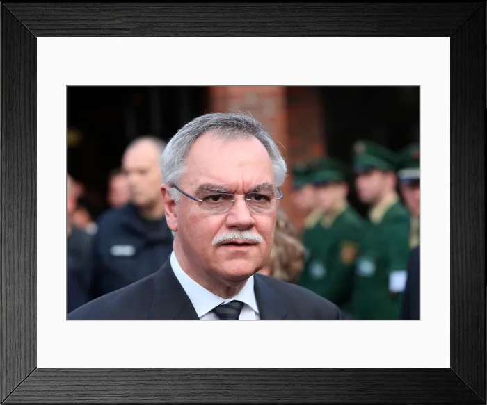 Framed Print : Interior Minister for Rhineland-Palatinate, Karl Peter Bruch, Lautzenausem, Rhineland-Palatinate