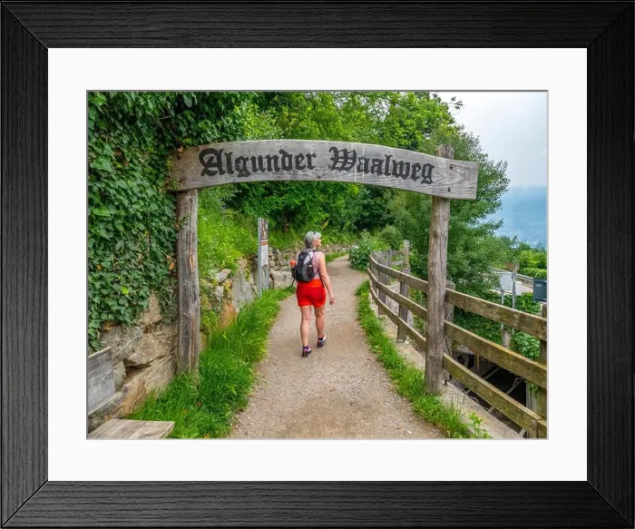 Framed Print : Algunder Waalweg, Algund, Meran, Province of Bolzano, Alto Adige, South Tyrol, Trentino-South Tyrol, Italy, Italia Framed Print : Algunder Waalweg, Algund, Meran, Province of Bolzano, Alto Adige, South Tyrol, Trentino-South Tyrol, Italy, Italia
