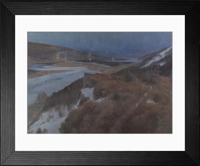 Framed Print : Walpurgis Night in Bergslagen, Grangärde in Dalarna, 1896 Framed Print : Walpurgis Night in Bergslagen, Grangärde in Dalarna, 1896