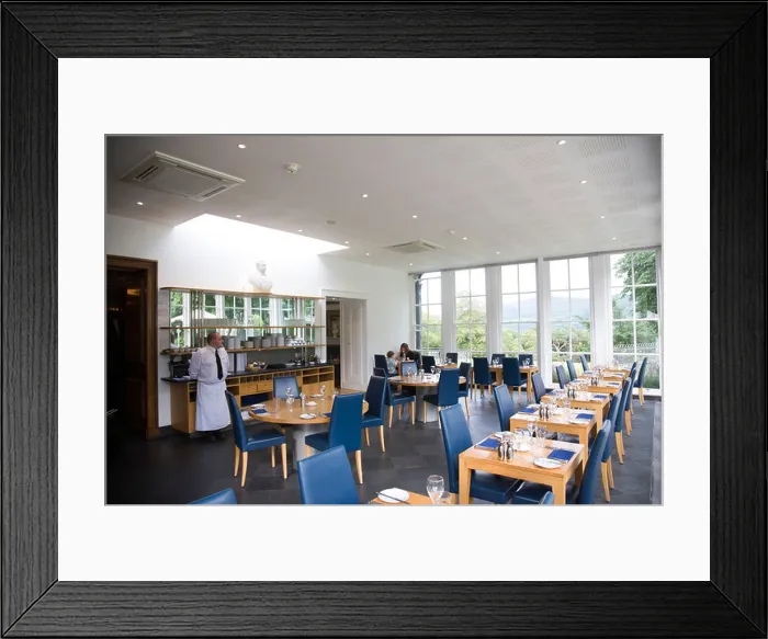 Framed Print : Portmeirion Castle hotel restaurant. Portmeirion, North Wales, United Kingdom Framed Print : Portmeirion Castle hotel restaurant. Portmeirion, North Wales, United Kingdom