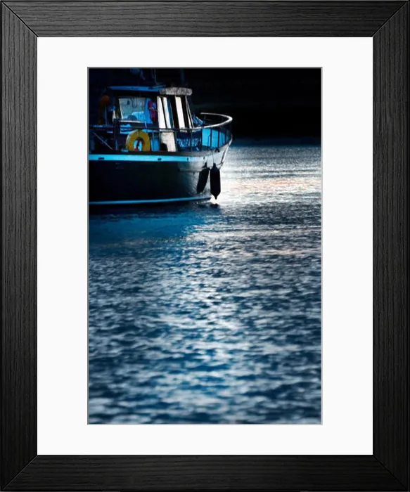 Framed Print : moored boat Framed Print : moored boat