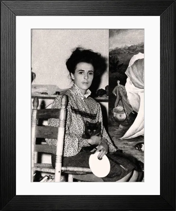 Framed Print : Leonora Carrington in her studio. Museum: PRIVATE COLLECTION. Author: Emérico Weisz Schwarz (Chiki) Framed Print : Leonora Carrington in her studio. Museum: PRIVATE COLLECTION. Author: Emérico Weisz Schwarz (Chiki)