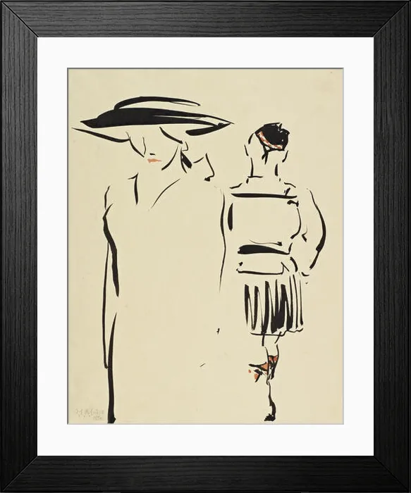 Framed Print : 289 Francis Campbell Boileau Cadell - The Parting - Framed Print : 289 Francis Campbell Boileau Cadell - The Parting -