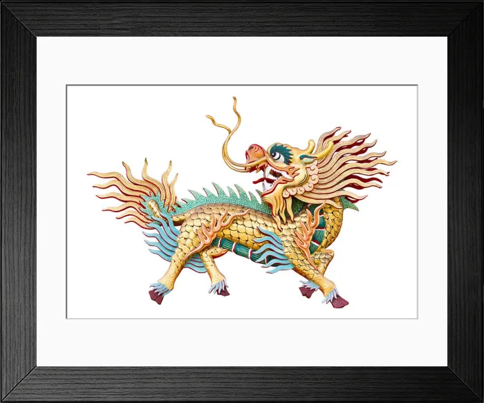 Framed Print : Chinese unicorn in Chinese temple at Chonburi Thailand Framed Print : Chinese unicorn in Chinese temple at Chonburi Thailand