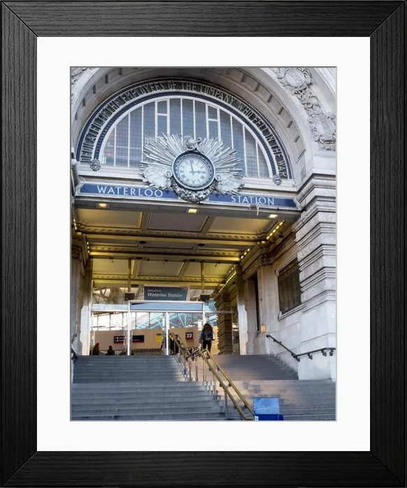 Framed Print : Waterloo Station entrance, London, UK Framed Print : Waterloo Station entrance, London, UK