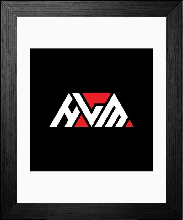 Framed Print : HLM triangle letter logo design with triangle shape Framed Print : HLM triangle letter logo design with triangle shape