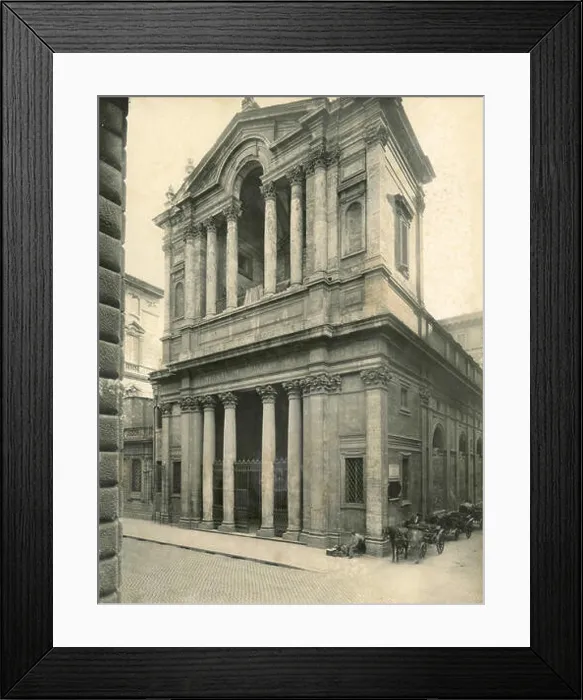 Framed Print : Facade of the church of Saint Mary in Via Lata, Rome, Italy Framed Print : Facade of the church of Saint Mary in Via Lata, Rome, Italy