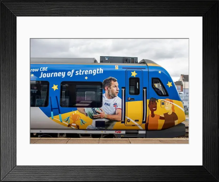 Framed Print : Northern has named a train after Rob Burrow Framed Print : Northern has named a train after Rob Burrow