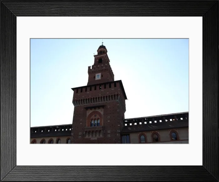 Framed Print : Different architectural details found in several important buildings in Milan, Italy Framed Print : Different architectural details found in several important buildings in Milan, Italy