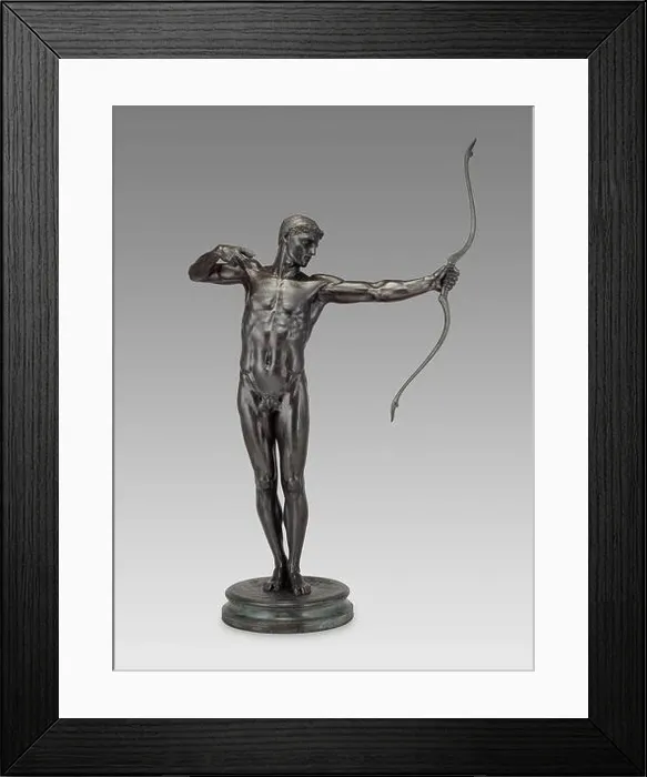 Framed Print : Teucer, Brother of Ajax. William Hamo Thornycroft; English Framed Print : Teucer, Brother of Ajax. William Hamo Thornycroft; English