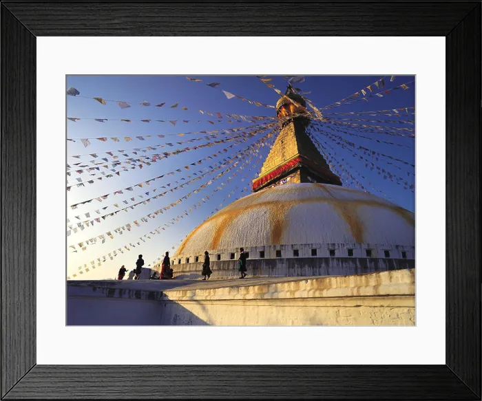 Framed Print : the Great Stupa in the Tibetan quarter at Boddnath or Bauda in the Kathandu valley, Nepal, Kathmandu, Boddnath Framed Print : the Great Stupa in the Tibetan quarter at Boddnath or Bauda in the Kathandu valley, Nepal, Kathmandu, Boddnath