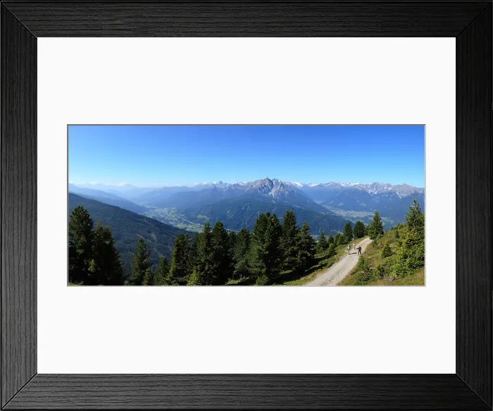 Framed Print : View from Mt. Patscherkofel over the Wipptal and Stubaital valleys Framed Print : View from Mt. Patscherkofel over the Wipptal and Stubaital valleys