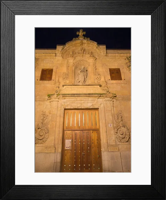 Framed Print : SALAMANCA, SPAIN, APRIL - 17, 2016: The baroque portal of building Centro documental de la memoria historica Framed Print : SALAMANCA, SPAIN, APRIL - 17, 2016: The baroque portal of building Centro documental de la memoria historica