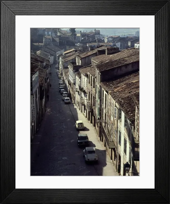 Framed Print : CALLE - FOTO AÑOS 70. Location: EXTERIOR. SANTIAGO DE COMPOSTELA. Coruña. SPAIN Framed Print : CALLE - FOTO AÑOS 70. Location: EXTERIOR. SANTIAGO DE COMPOSTELA. Coruña. SPAIN