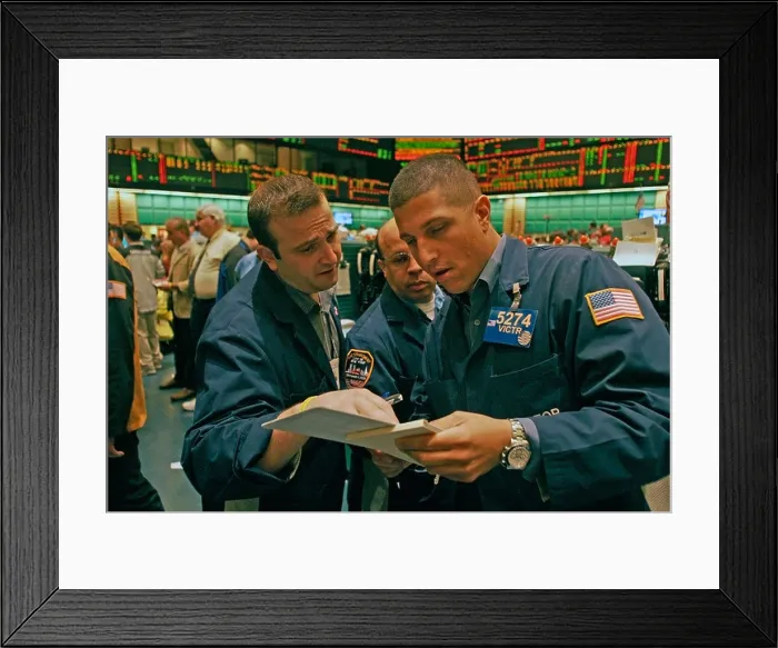 Framed Print : New York Board of Trade commodities floor Framed Print : New York Board of Trade commodities floor